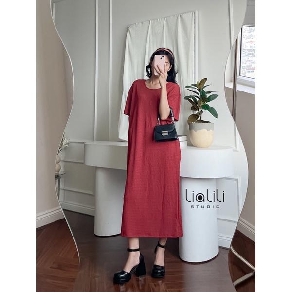 Đầm gân thun co giãn thoải mái