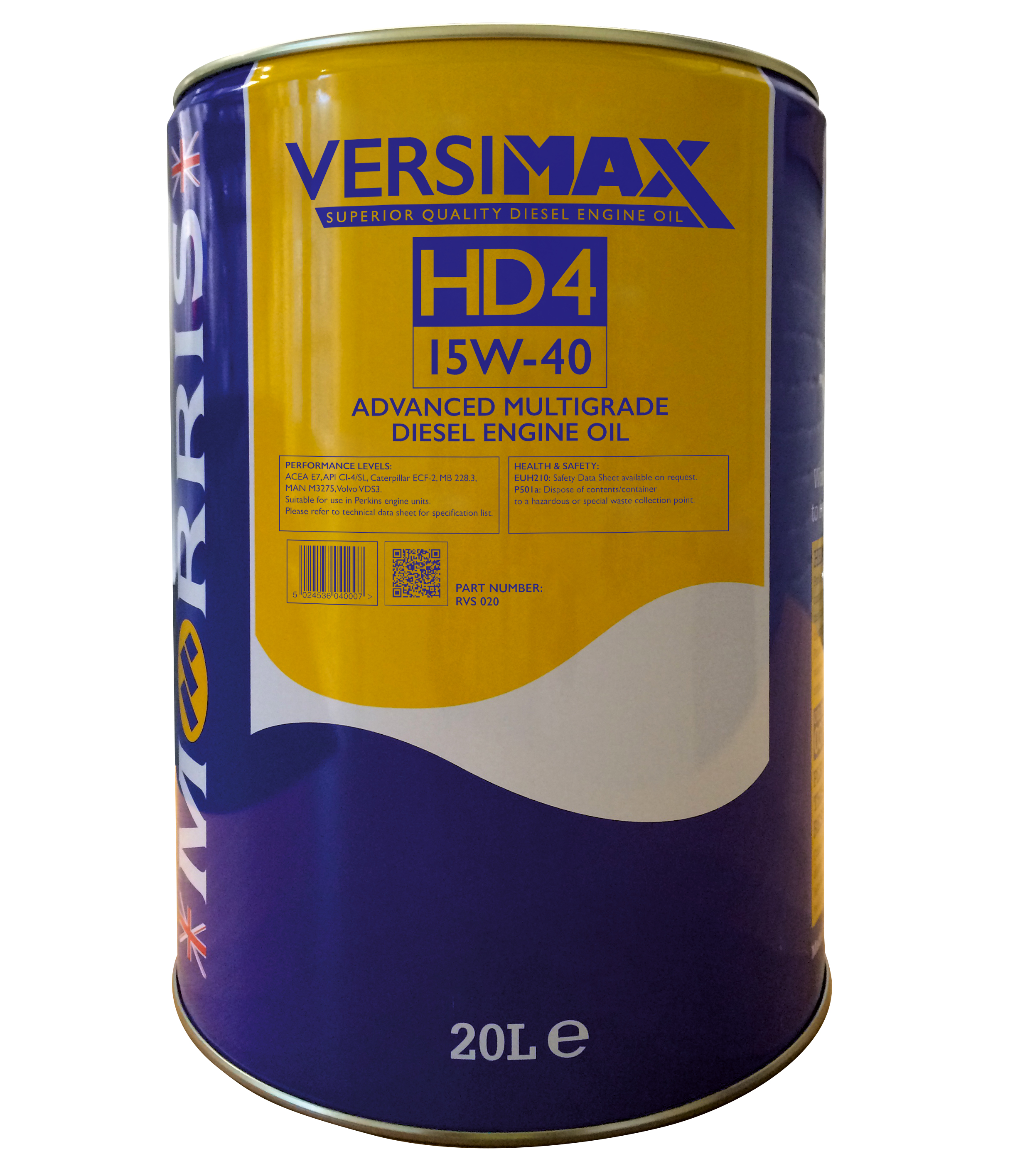 DẦU ĐỘNG CƠ CAO CẤP VERSIMAX HD4 15W40 (XÔ 20L) CHÍNH HÃNG NHẬP KHẨU 100% TỪ ANH QUỐC
