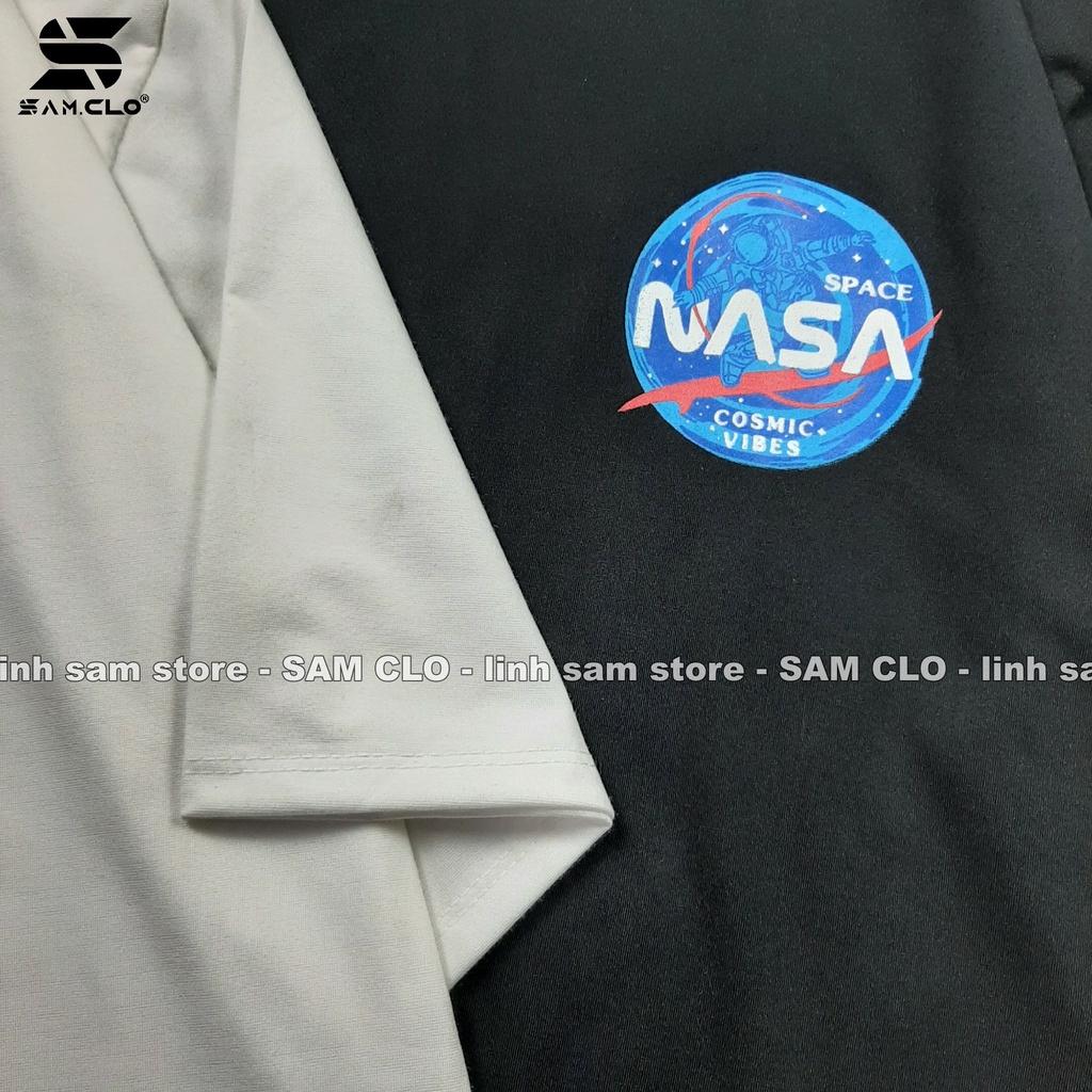 Áo thun tay lỡ nam nữ SAM CLO phông form rộng dáng Unisex - mặc cặp, nhóm, lớp in hình PHG NASA