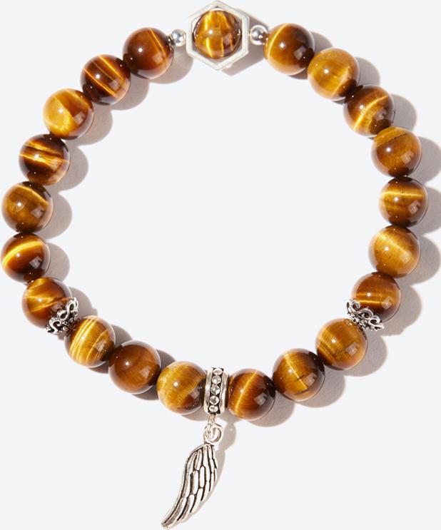 Vòng tay đá mắt hổ phối cánh bạc Ngọc Quý Gemstones