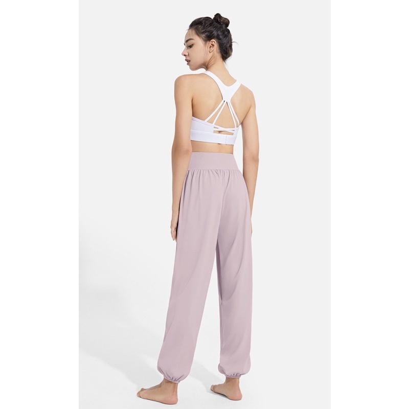 Quần Jogger tập gym, yoga nữ PYM0T010, chất liệu co giãn 4 chiều - 4 màu đen, hồng, xanh, cam