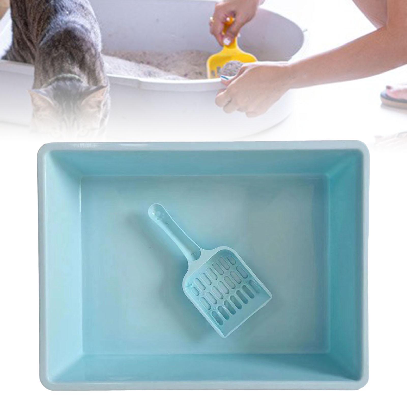 Cat Litter Box Pet Litter Tray Toilet Litter Pan Kitty with