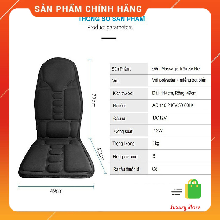 Đệm thư giãn toàn thân massage