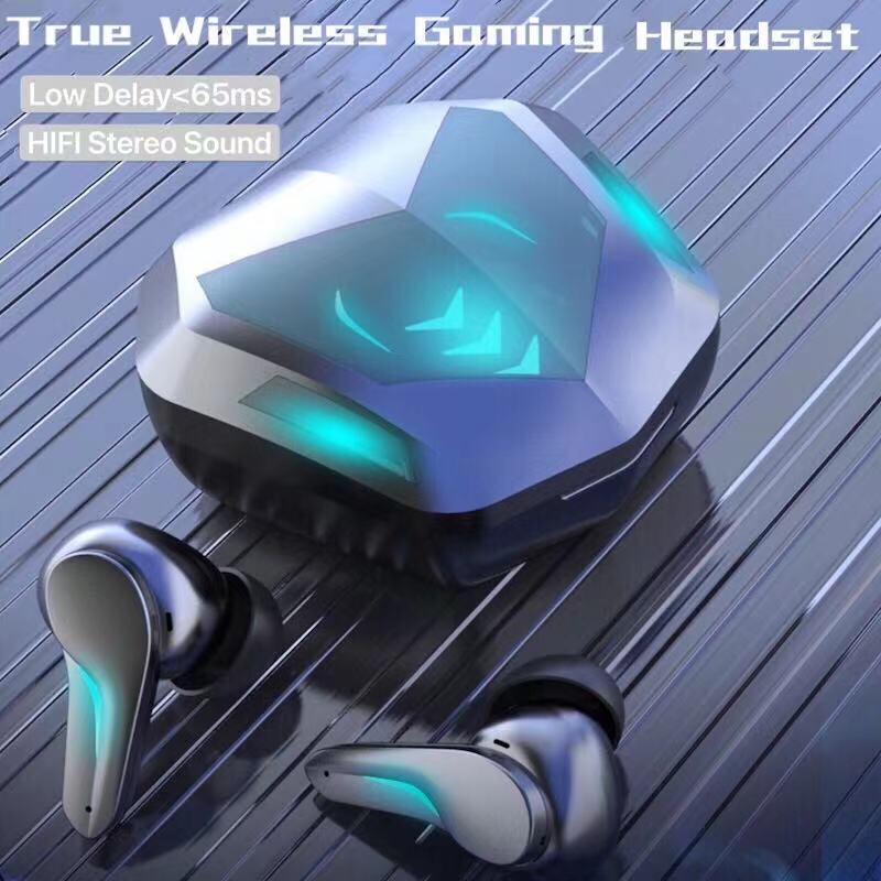 TWS Bluetooth-Tương Thích Tai Nghe Âm Thanh Nổi Chống Nước Không Dây Tai Nghe Chơi Game Thể Thao Tai Nghe Nhét Tai Loại Bỏ Tiếng Ồn Game Thủ Tai Nghe Nhét Tai