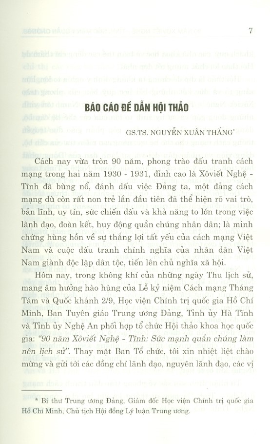 90 Năm Xô Viết Nghệ – Tĩnh Sức Mạnh Quần Chúng Làm Nên Lịch Sử