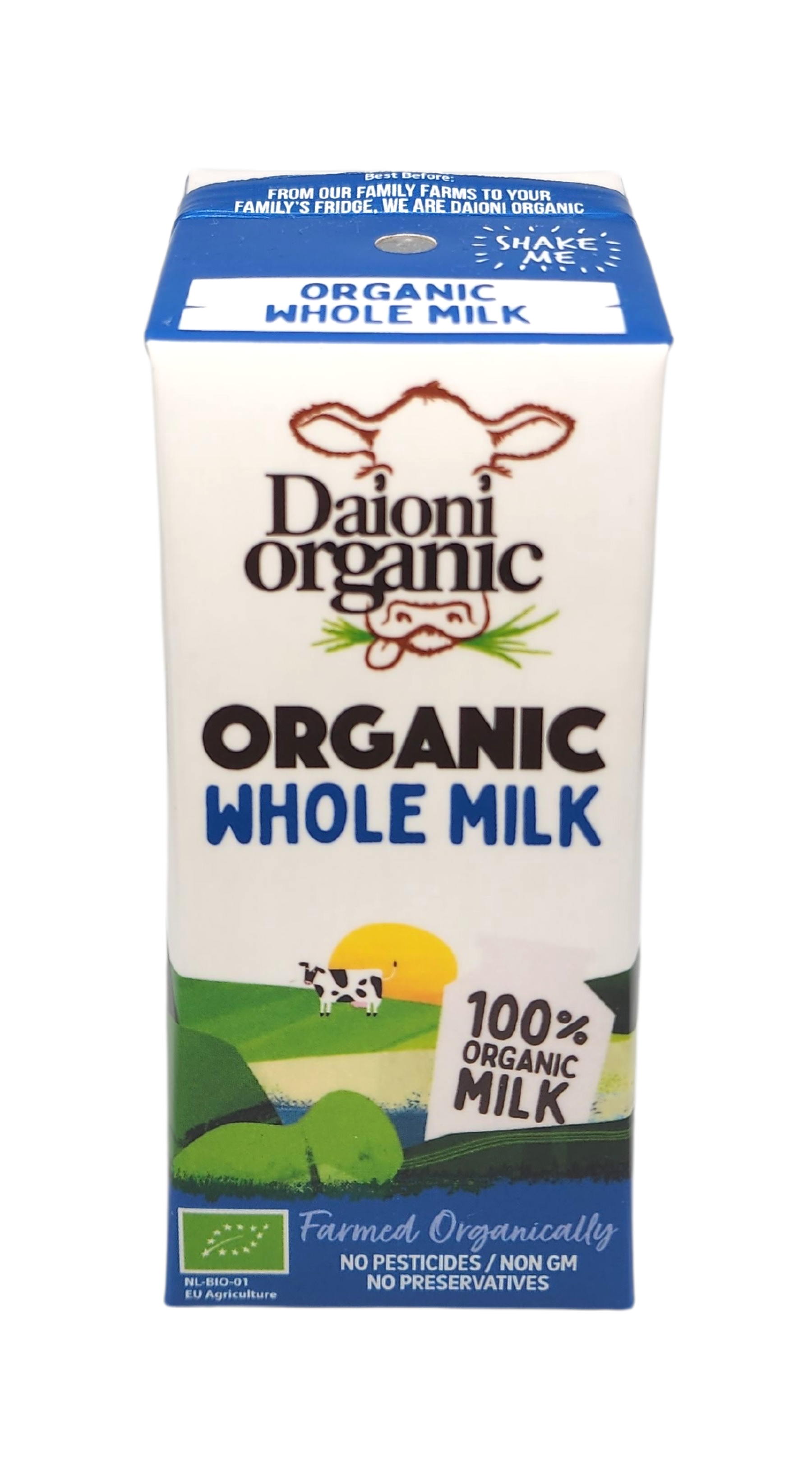 Sữa Tươi Hữu Cơ Nguyên Chất Tiệt Trùng Daioni Organic Hộp 200ml
