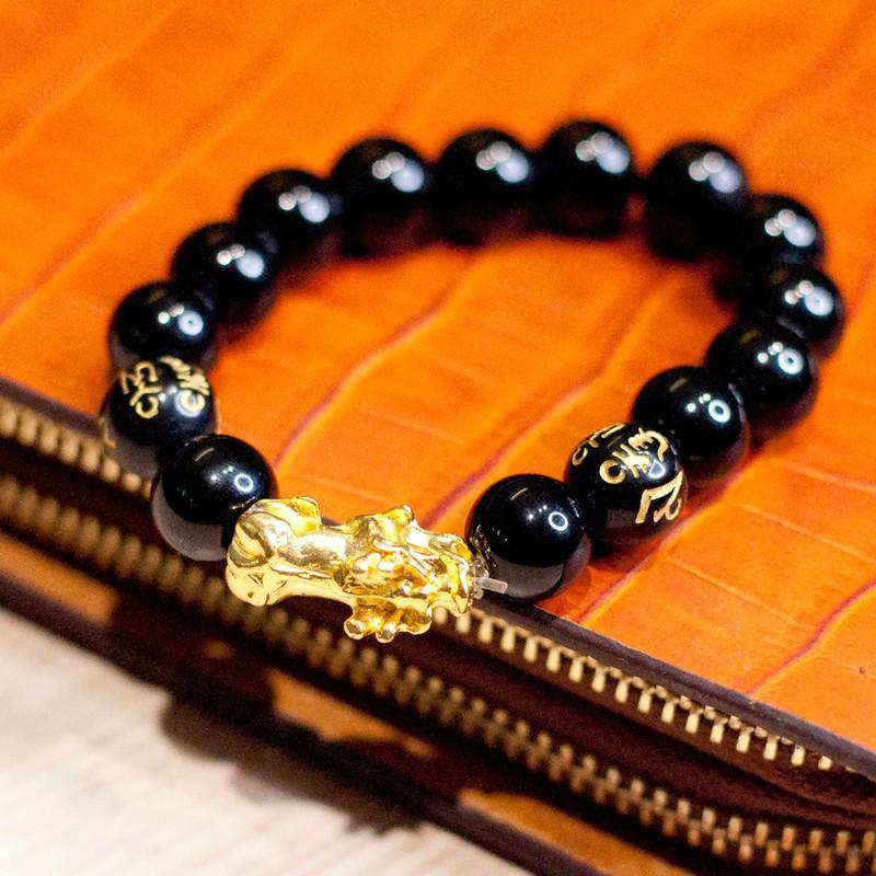 Vòng Tay Phong Thủy Tỳ Hưu Vàng Hút Tài Vận, May Mắn Cho Người Đeo