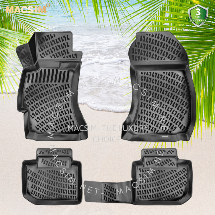 Thảm lót sàn ô tô nhựa TPU Silicon Subaru Forester third generation 2009-2014 Nhãn hiệu Macsim