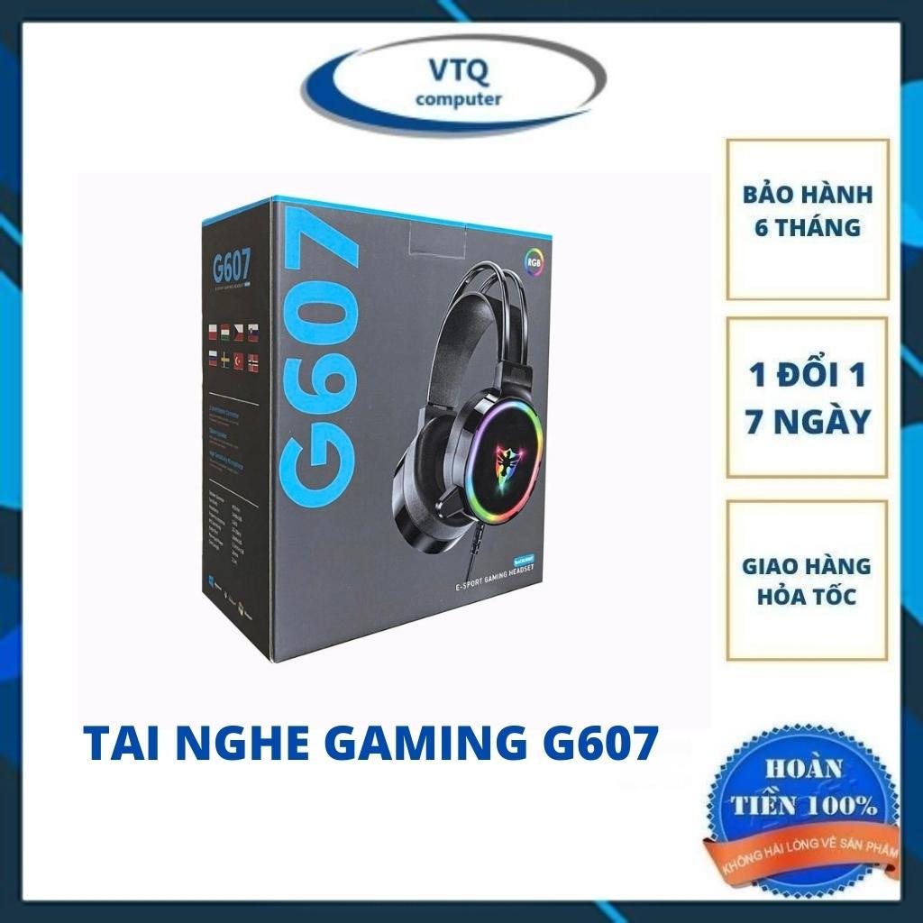 Tai nghe Gaming chụp tai có mic âm thanh 7.1 jack cắm usb TG 607 fullbox bảo hành 12 tháng