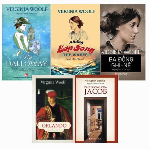 Bộ Sách Virginia Woolf (Ba Đồng Ghi-nê + Những Lớp Sóng + Bà Dalloway + Orlando + Căn Phòng Của Jacob)