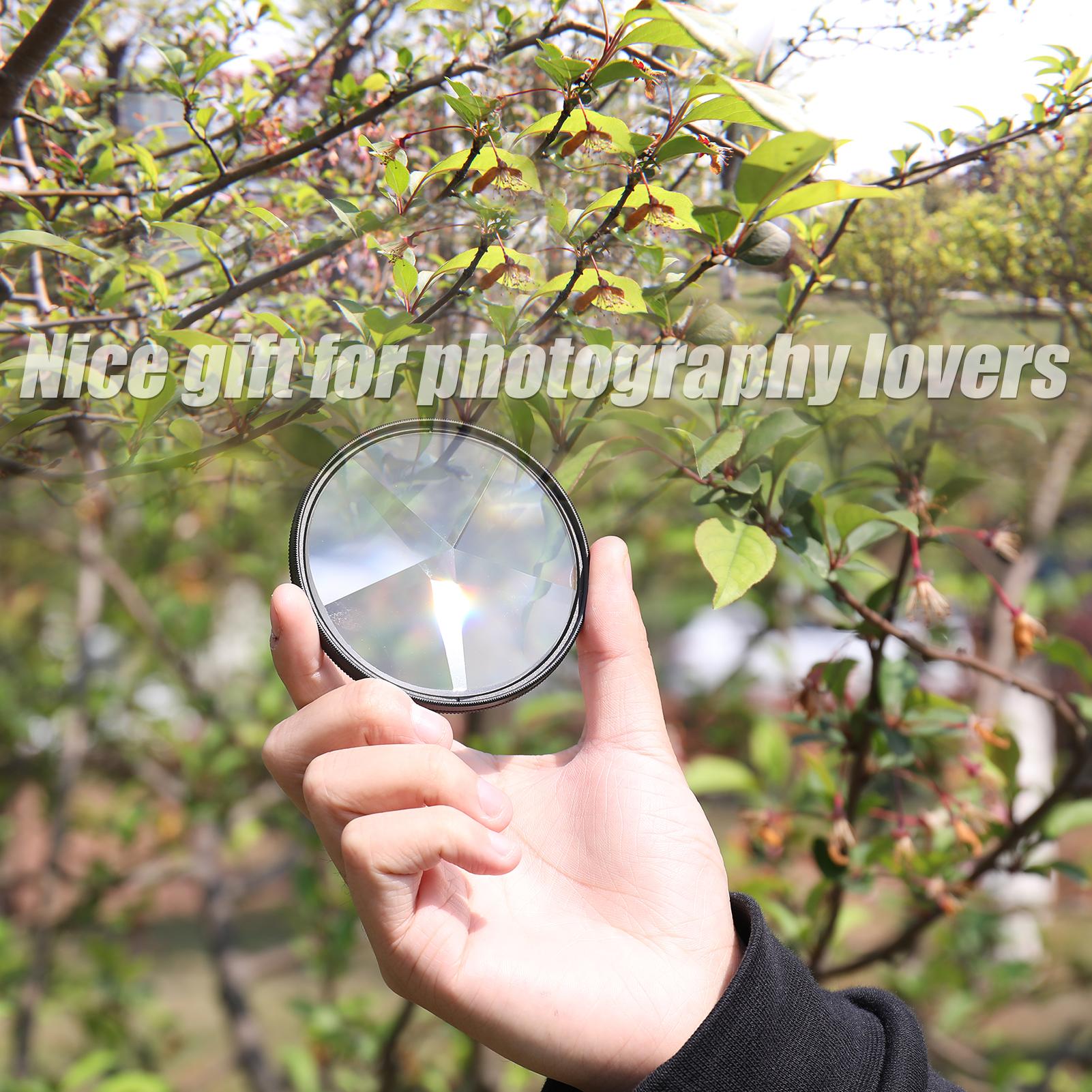 Camera Filter Photography Foreground Blur Film Photography Props 77mm Glass Pentaprism Filter Camera Accessories