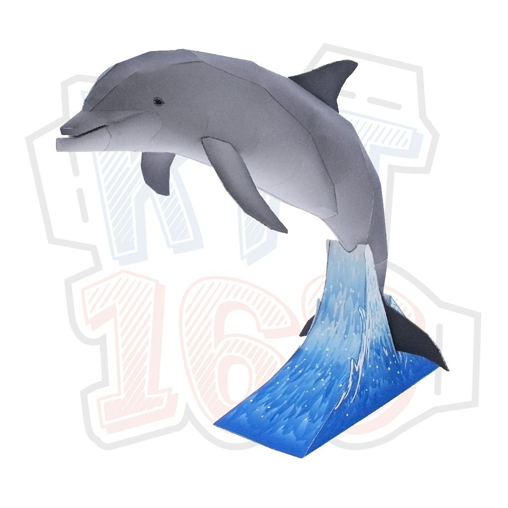 Mô hình giấy động vật Cá heo Bottlenose Dolphin