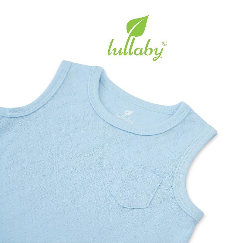 Đồ bộ sát nách Lullaby cho bé trai NH83B Xanh