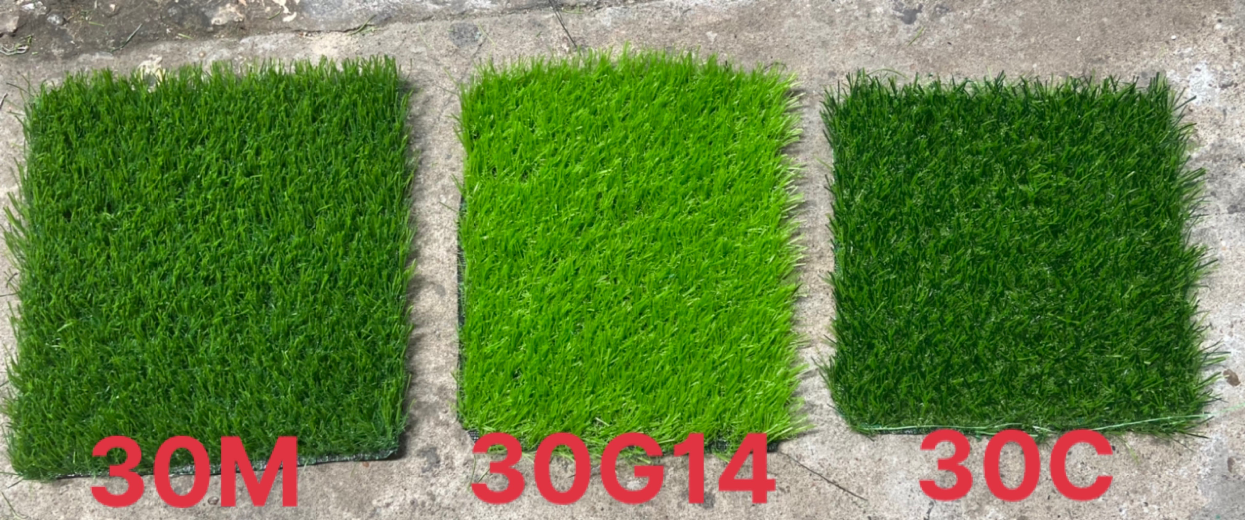 Thảm cỏ nhân tạo - tấm cỏ nhựa trải sàn - cỏ giả cao 3cm màu xanh sẫm, xanh tươi