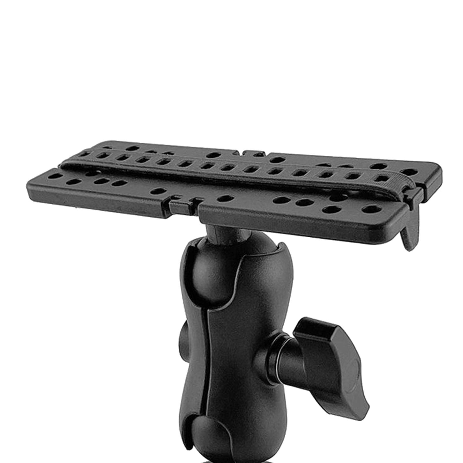 Black Fishfinder Mount Base Mounting Plate Kayak Accessories for Garmin
