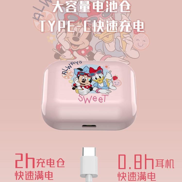 DISNEY Tai Nghe Thể Thao Không Dây Bluetooth 5.0 2022 TWS Hình Chuột Mickey