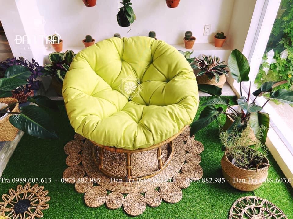 [RẺ VÔ ĐỊCH] Ghế 100% Mây Tự Nhiên Papasan 100cm  - Nội Thất Mây Tre Đan