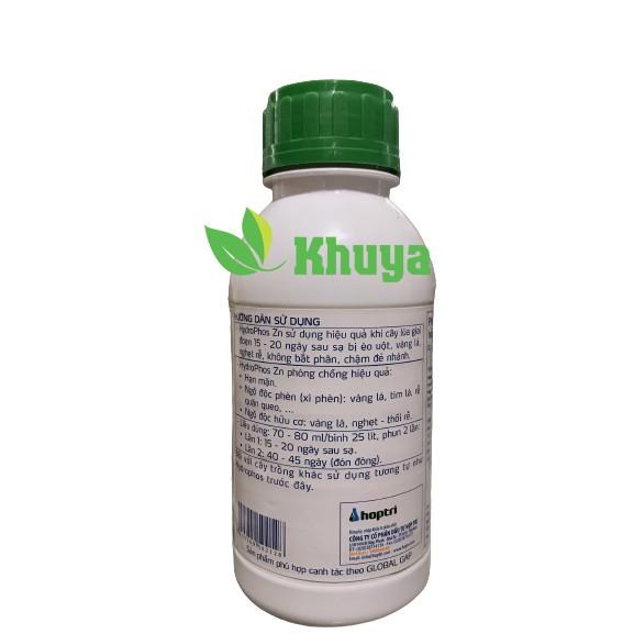 Phân bón lá hỗn hợp PK Hydrophos Zn 500ml Tăng phân hóa mầm hoa và Kháng phèn mặn