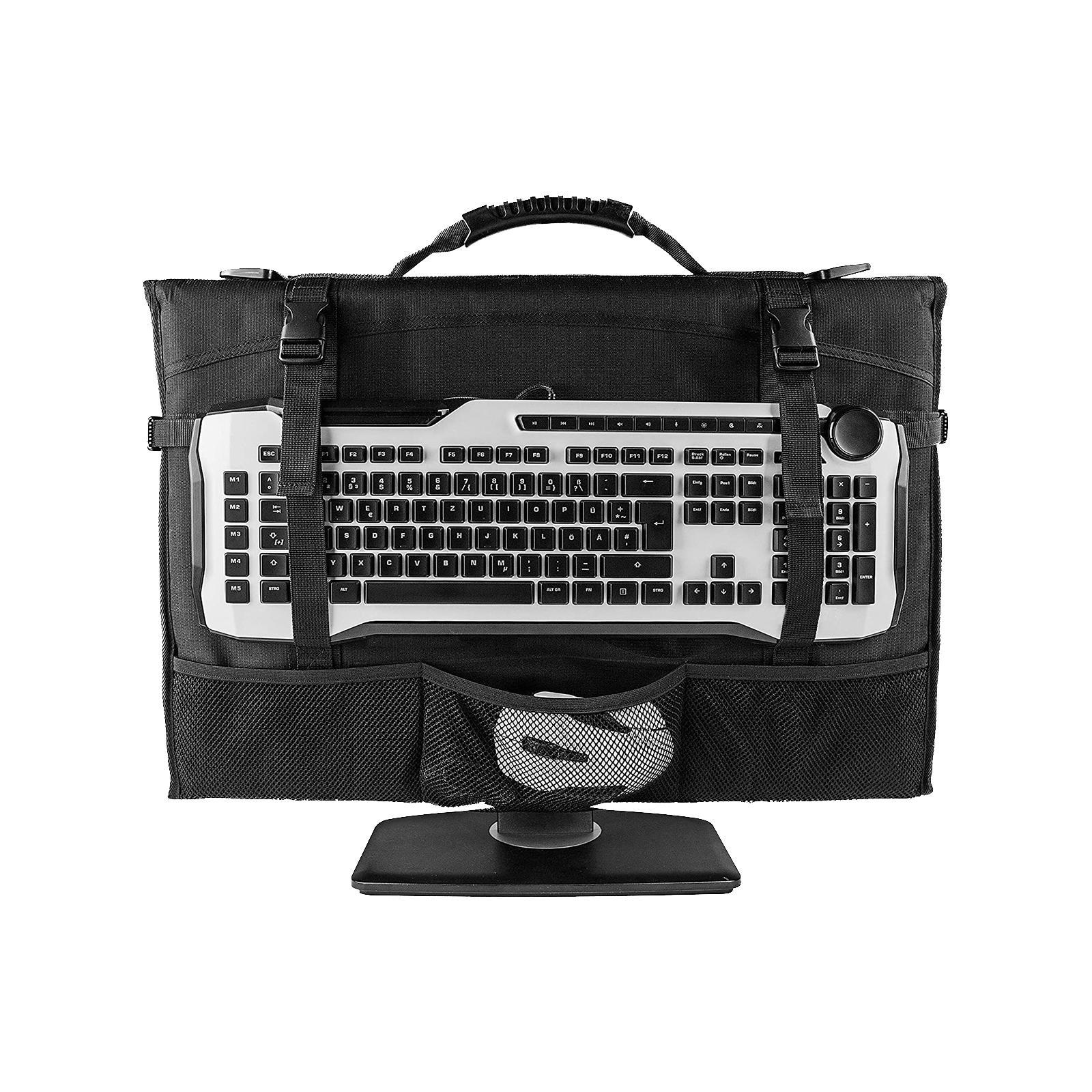 Travel Carrying Case Desktop Computer Monitor Monitor Dust Cover with Handle