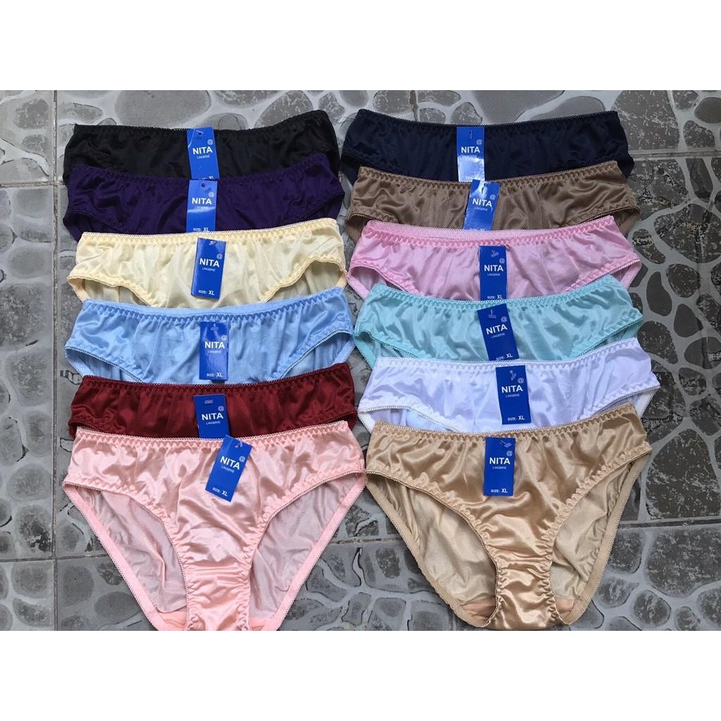 Set 10 quần lót thun lạnh trơn hàng việt nam