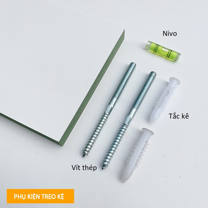 Kệ Gỗ Trang Trí Phòng Khách, Phòng Ngủ Với Thiết Kế Cách Điệu Màu Vân Gỗ Sồi SIB Decor