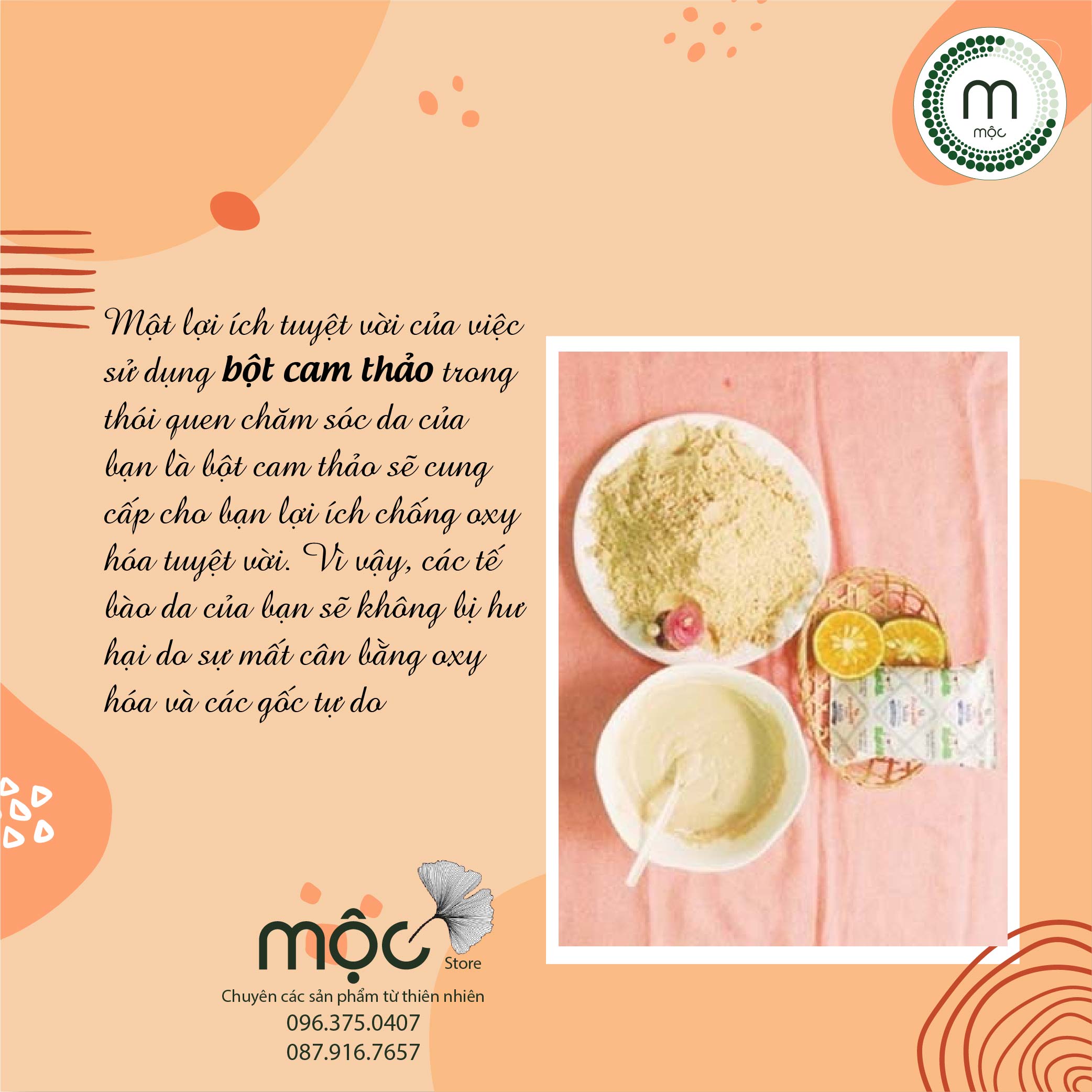 Bột Rễ Cam Thảo đắp mặt nguyên chất từ thiên nhiên 100ml handmade