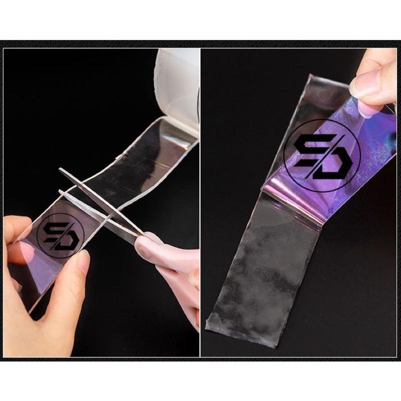 Acrylic, Keo 2 mặt trong suốt siêu dính, chóng nước, Độ dày : 1mm, khổ 3cm * 3 mét