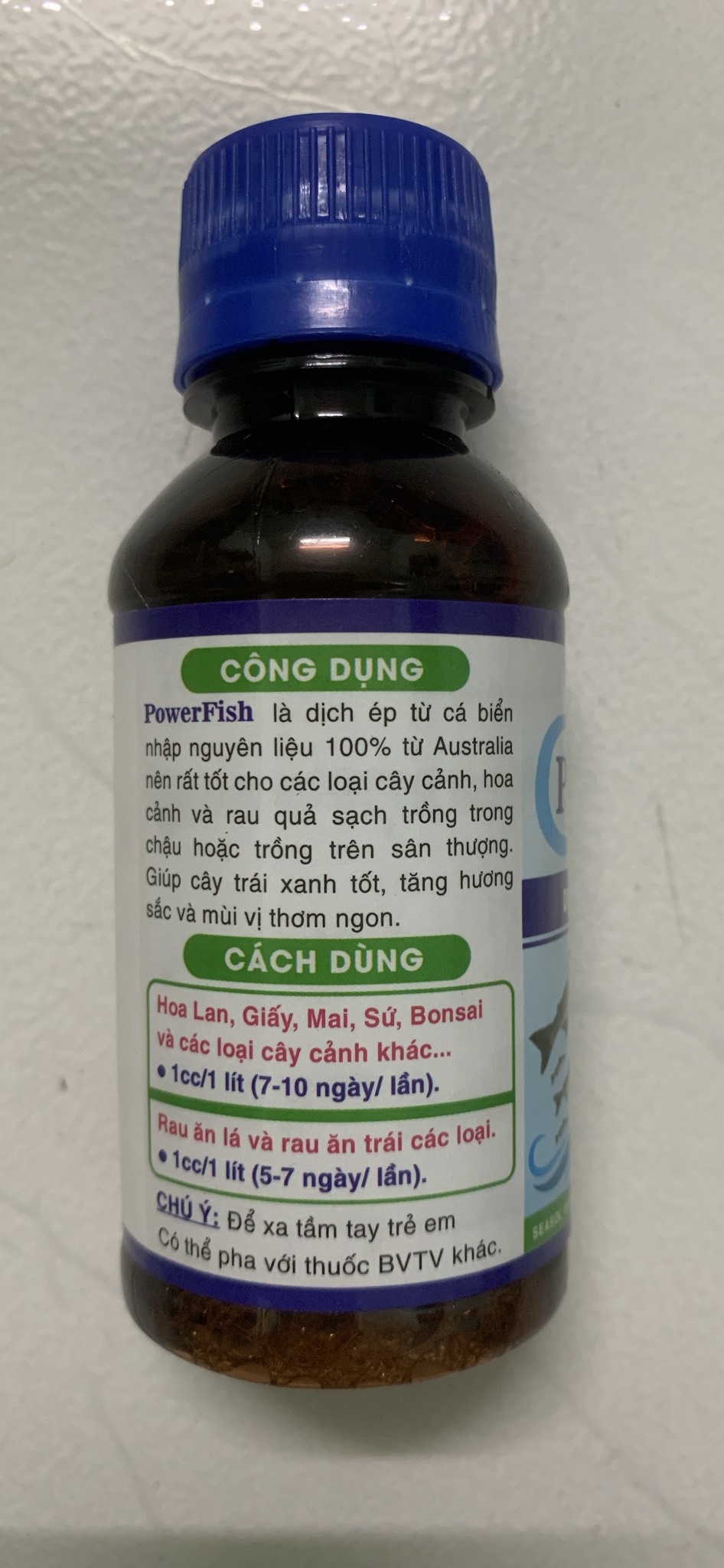 Phân Bón Lá Đa Trung Lượng PowerFish Dịch Ép Từ Cá Biển 100ml