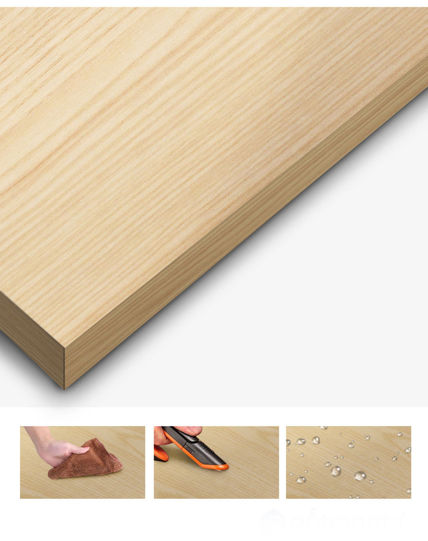 Bàn làm việc liền tủ tại nhà bằng gỗ đẹp