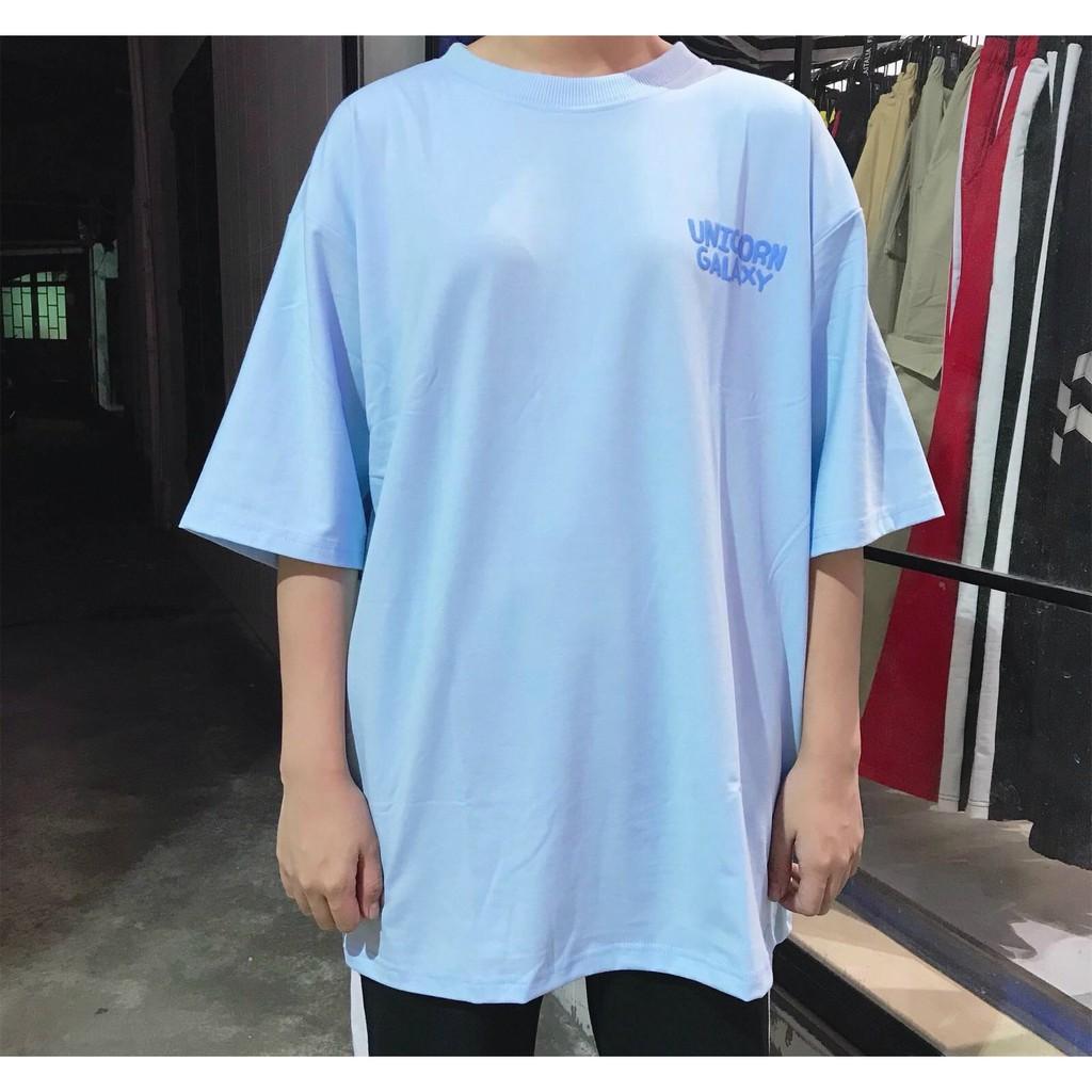 Áo thun tay lỡ form rộng GALAXY UNICORN ulzzang COUPLE UNISEX