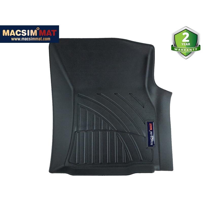 Thảm lót sàn xe ô tô Toyota Hilux 2015-đến nay Nhãn hiệu Macsim chất liệu nhựa TPV cao cấp màu đen