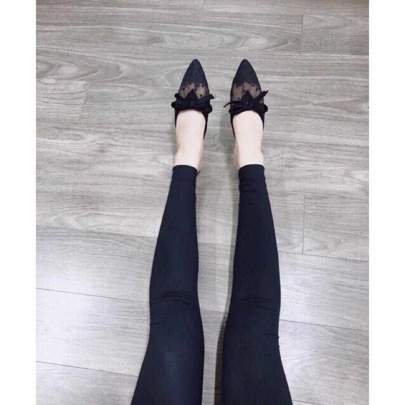 Dép sục lưới chấm bi đính nơ SL