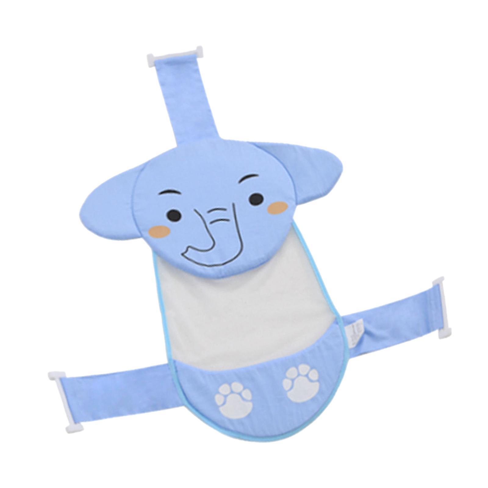 Cute Elephant Baby Bath Pad Infant Bath Support Seat for 0-12M Baby Infant