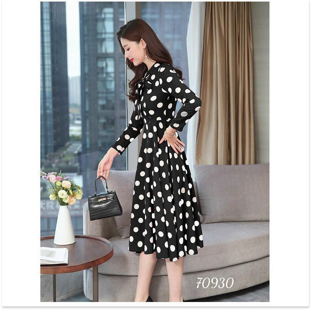 ĐẦM XÒE LỤA CHẤM BI DỰ TIỆC