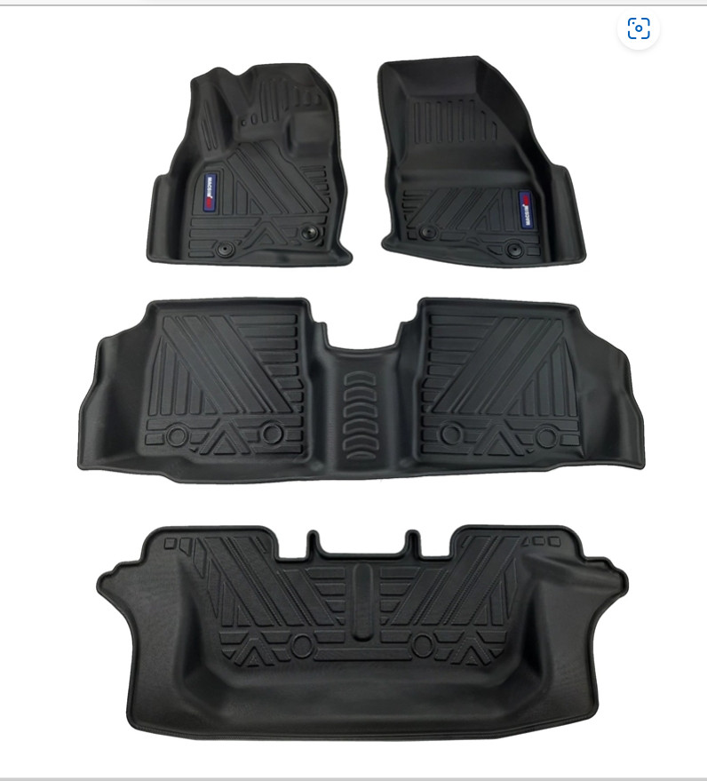 Thảm lót sàn xe ô tô Ford Explorer 2011-2019 Nhãn hiệu Macsim chất liệu nhựa TPV cao cấp màu đen hàng loại 2