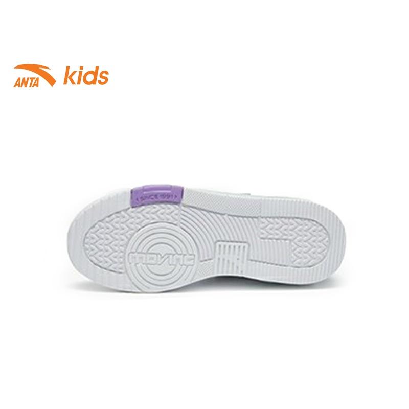 Giày đế bằng bé gái Anta Kids kiểu dáng năng động, quai dán tiện lợi 322248033