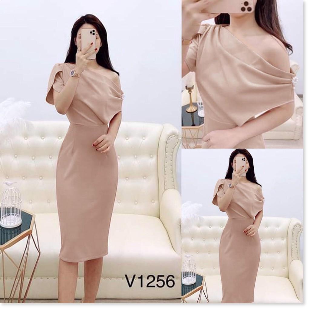 Đầm body dự tiệc lệch vai