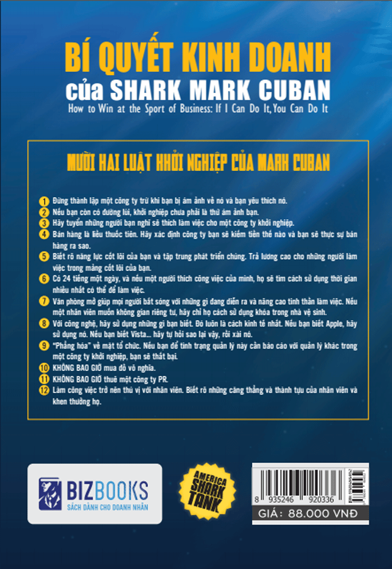 America Shark Tank: Bí Quyết Kinh Doanh Của Shark Mark Cuban (Tặng E-Book 10 Cuốn Sách Hay Nhất Về Kinh Tế, Lịch Sử Và Đời Sống)