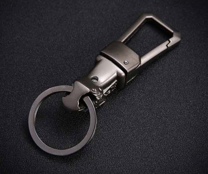 Móc Treo Chìa Khóa Oto Xe Máy  BCK2-648 Hình Đầu Hổ Mắt Ngọc Cực Chất Xoay 360 Độ  ( giao màu ngẫu nhiên )