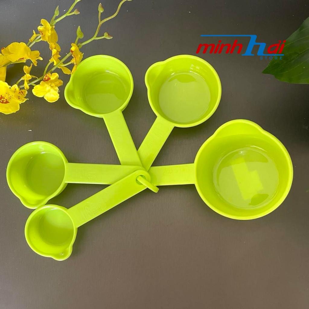 Muỗng Đong Định Lượng nhựa dày- Bóng đẹp, màu sắc rất đẹp.