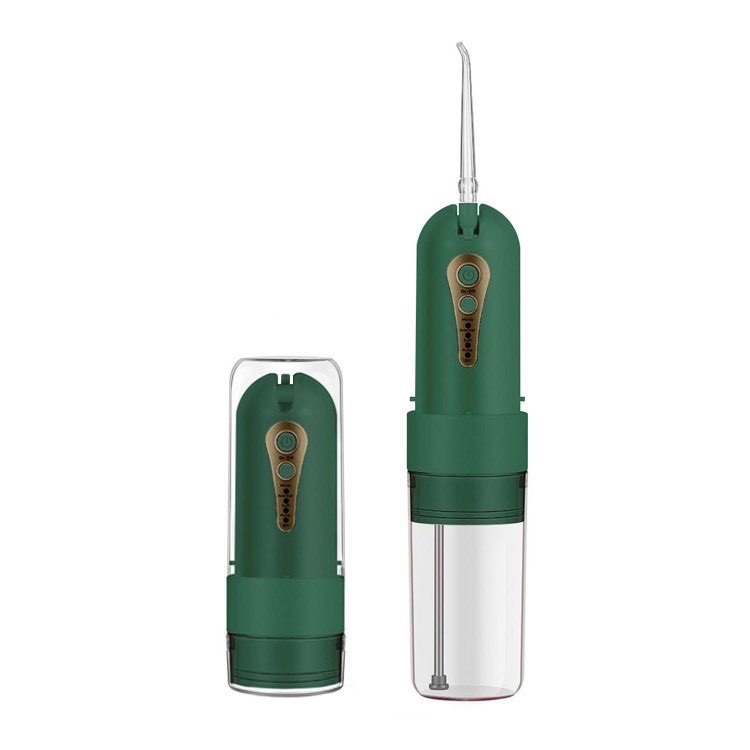 MÁY TĂM NƯỚC ORAL IRRIGATOR DU LỊCH, TẶNG TÚI ĐỰNG, MÀU XANH LÁ CÂY GREEN