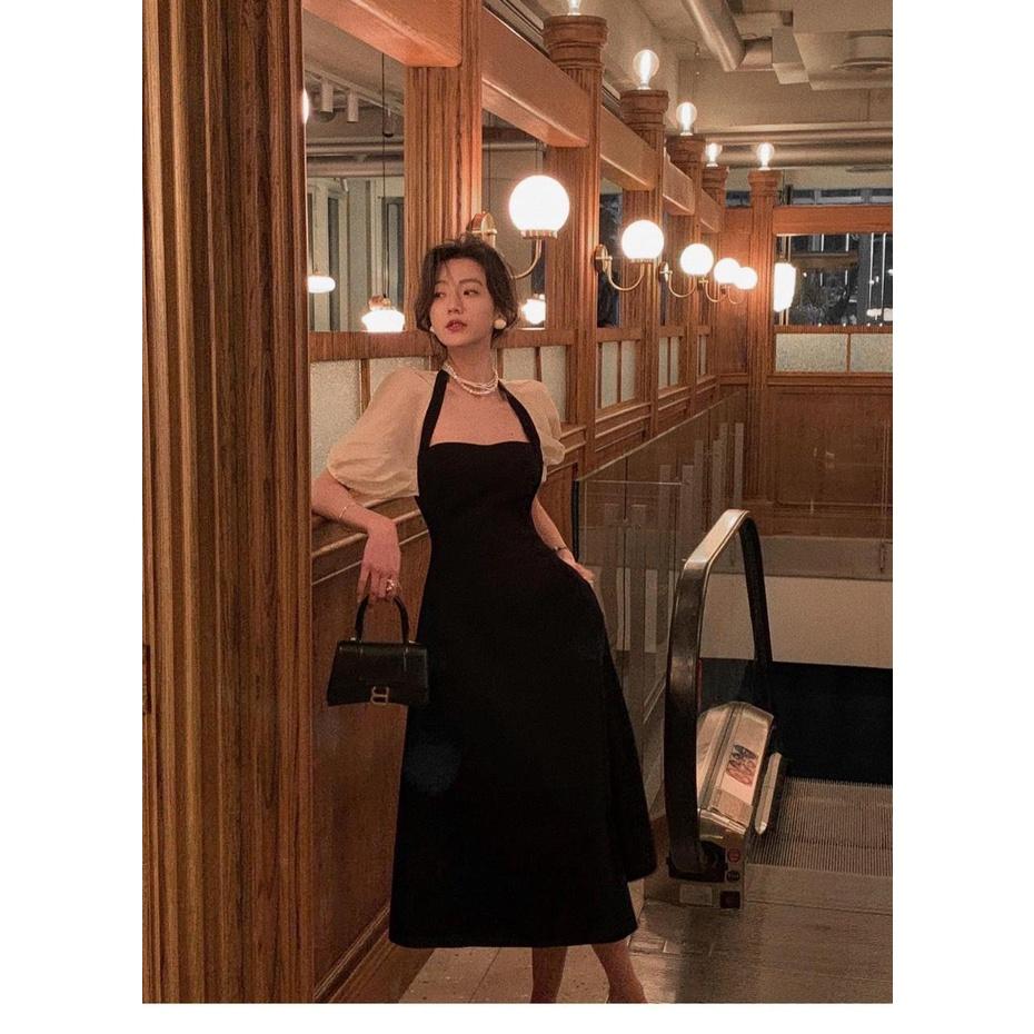 Đầm Xòe Phối Tay Sang Trọng - D0582