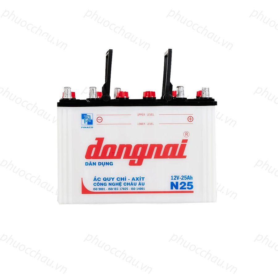 Bình Ắc Quy 12V-25Ah, Ắc Quy Thắp Sáng Dongnai N25