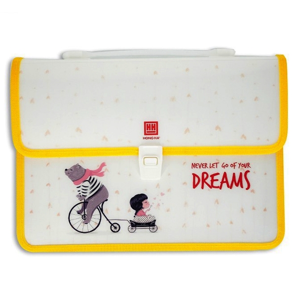 Cặp Nhựa Học Sinh 2 Ngăn Dream-3861 - Never Let Go Of Your Dreams