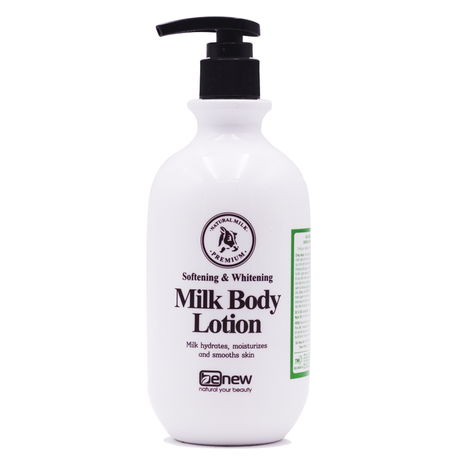 Sữa dưỡng thể sáng mịn da cao cấp Hàn Quốc Benew Milk Body Lotion (450ml) – [ Tặng dây cột tóc - màu ngẫu nhiên ]