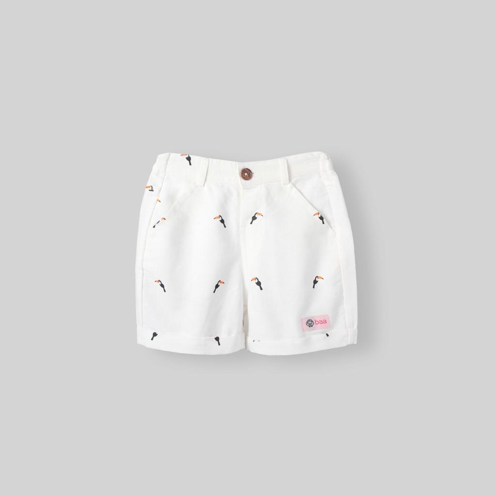 Quần short Oxford BAA BABY lật lai in họa tiết cho bé trai từ 1-7 tuổi - BT-QU09N