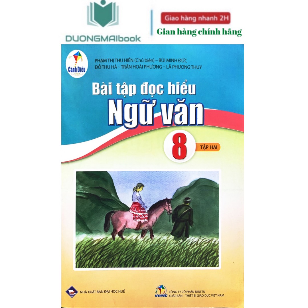 Sách - Bài tập đọc hiểu Ngữ văn 8 Cánh Diều( bán kèm 1 bút bi )