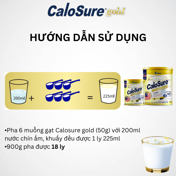 Sữa bột Calosure Gold ít đường 400g giúp tăng cường sức khỏe tim mạch, bảo vệ cơ xương khớp, ngủ ngon, tiêu hóa tốt - VitaDairy