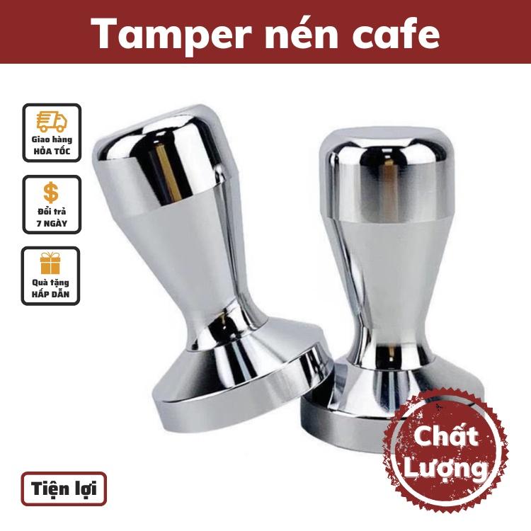 Tamper OCD Dụng cụ nén cà phê pha Espresso nén cafe Inox cao cấp đường kính 51 53 58 mặt chia ba cho máy pha chuyên dụng