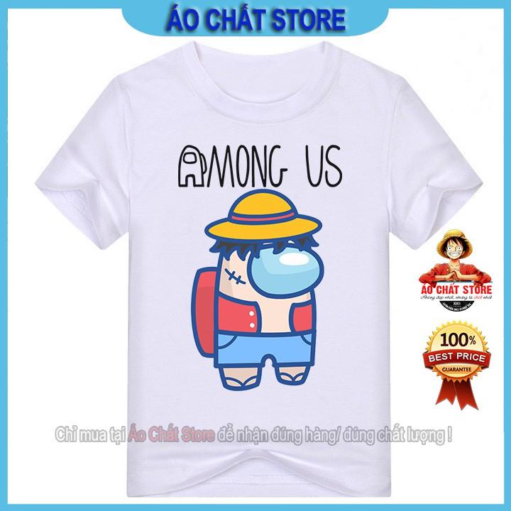 Áo thun Among Us Luffy siêu đẹp - Áo Among Us skin One Piece Luffy AU30 | Áo Chất Store